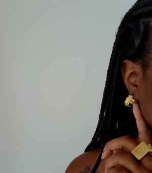 Sun Goddess Hoop Earrings