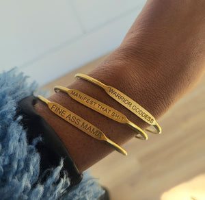 Warrior Goddess Affirmation Bangle