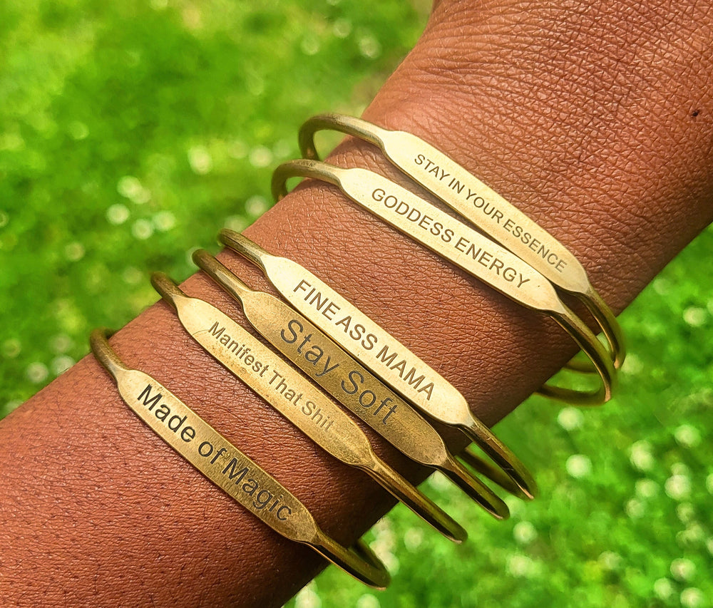 Brass Affirmation Bangles