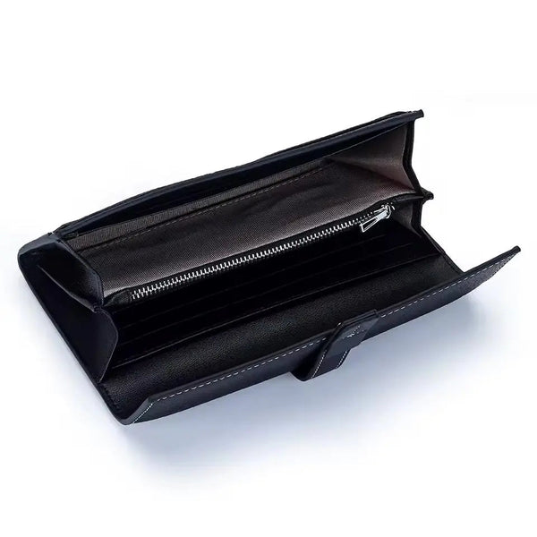 PEBBLED LEATHER WALLET thebagicon