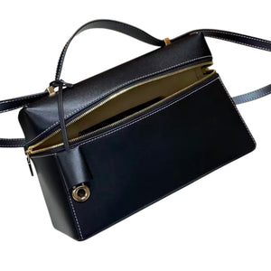 The Zelma Leather Bauletto Bag