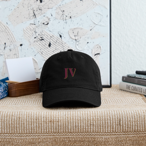 JV Organic Cotton Baseball Cap – Sustainable Adjustable Hat - black