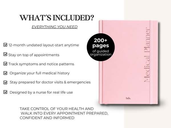 Medical Planner-Strength Through Compassion (Pink)