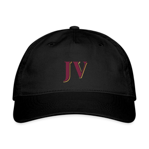 JV Organic Cotton Baseball Cap – Sustainable Adjustable Hat - black