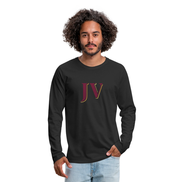 JV Premium Long Sleeve T-Shirt – Soft 100% Cotton Unisex Tee - black