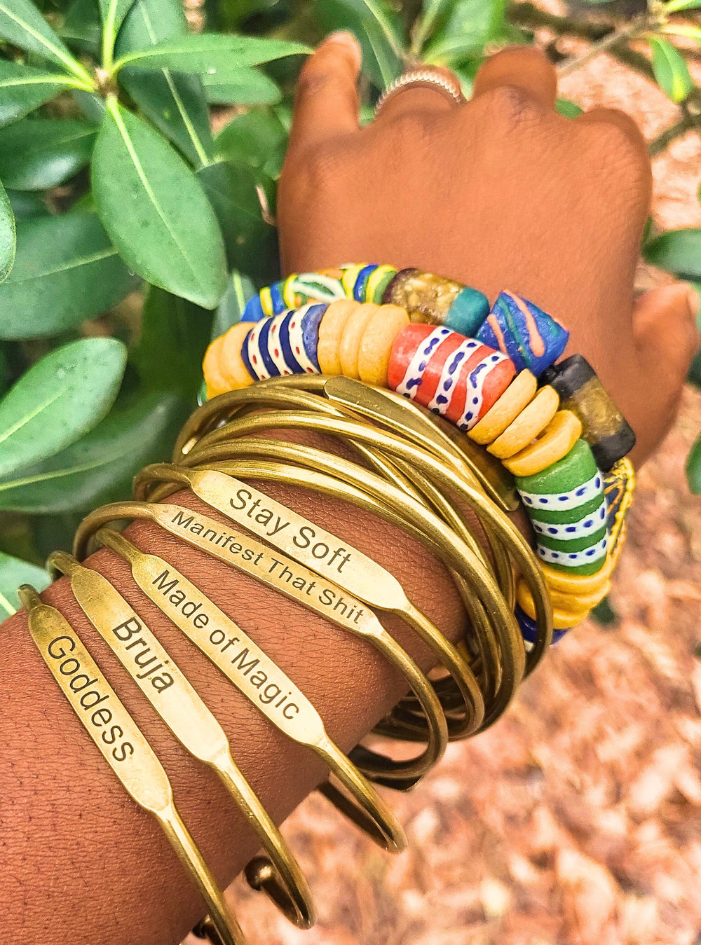 Brass Affirmation Bangles