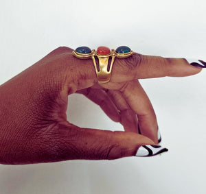 "Bohemian Sunset" Handcrafted Brass Ring
