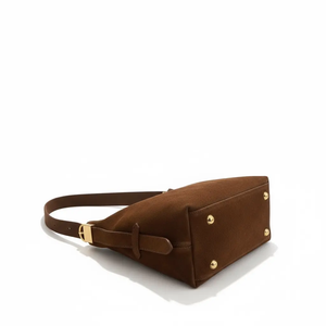 THE ELIZABETH SUEDE BUCKET BAG thebagicon