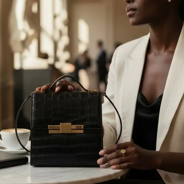 THE NINA CIGAR BOX BAG thebagicon