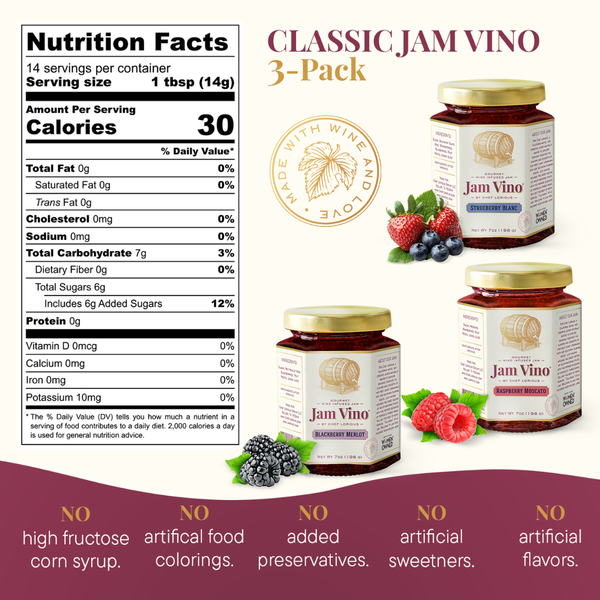 Jam Vino Deluxe Gift Set