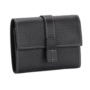 PEBBLED LEATHER WALLET thebagicon