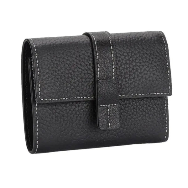 PEBBLED LEATHER WALLET thebagicon