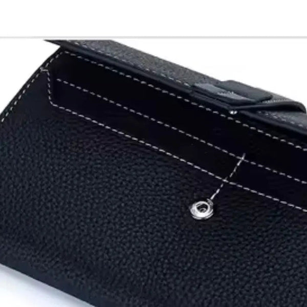 PEBBLED LEATHER WALLET thebagicon