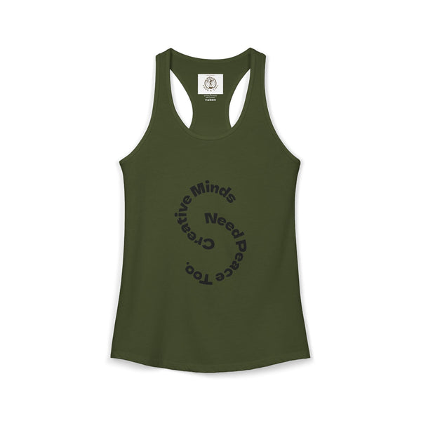 "Creative Minds Need Peace Too" (Back) Peace is the Flex.