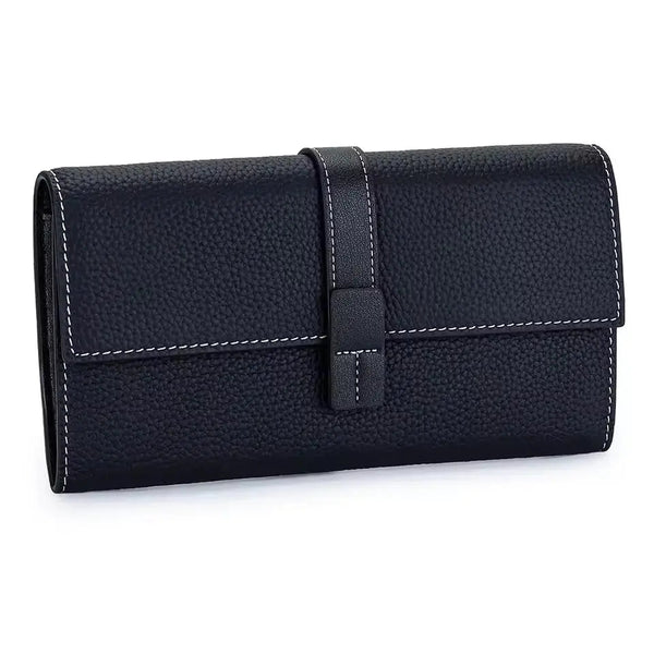 PEBBLED LEATHER WALLET thebagicon