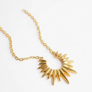Starburst Gold Necklace thebagicon