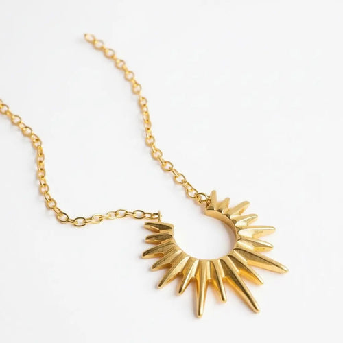 Starburst Gold Necklace thebagicon