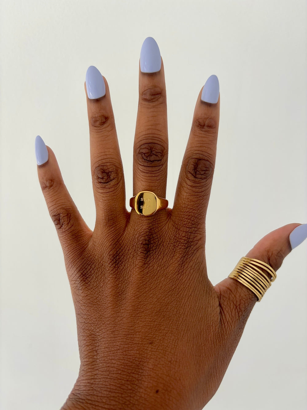 “Stay Soft” 18K Gold Plated Ring