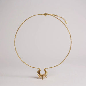 Starburst Gold Necklace thebagicon