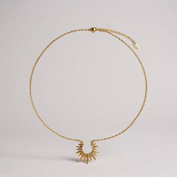 Starburst Gold Necklace thebagicon