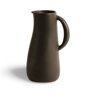 Black Stoneware Pitcher
