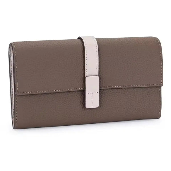 PEBBLED LEATHER WALLET thebagicon
