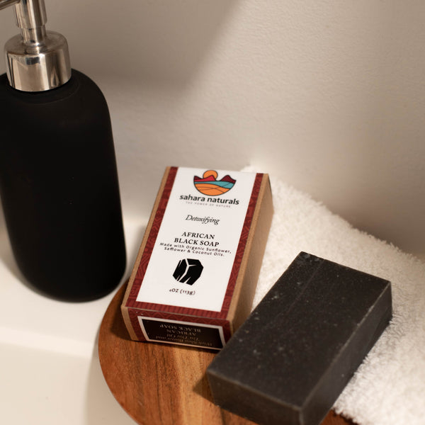 African Black Soap with Shea Butter + Charcoal