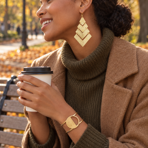 Mwezi Cuff – Handmade Brass Cuff