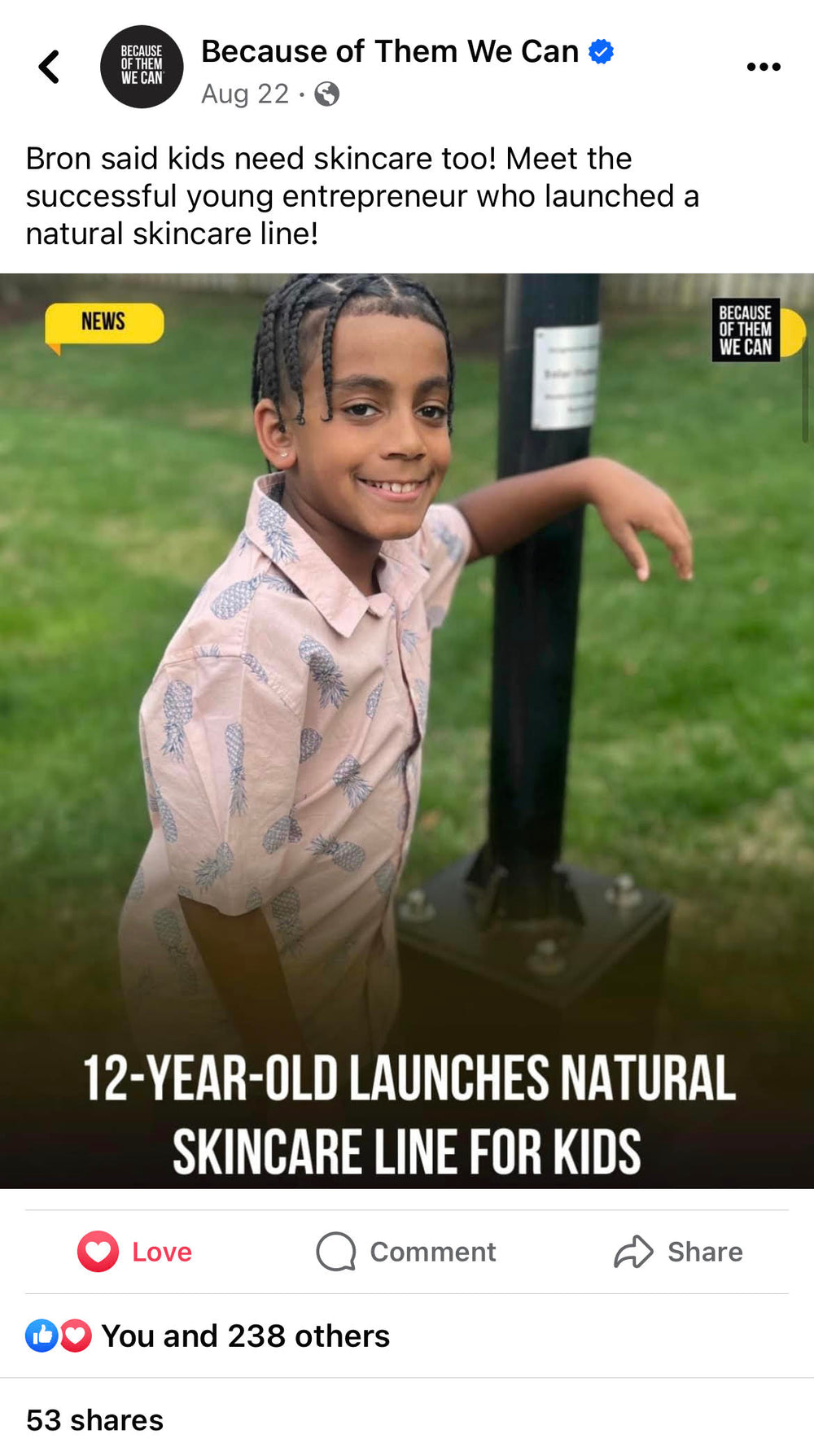 "Kids need skincare too!" T-shirt