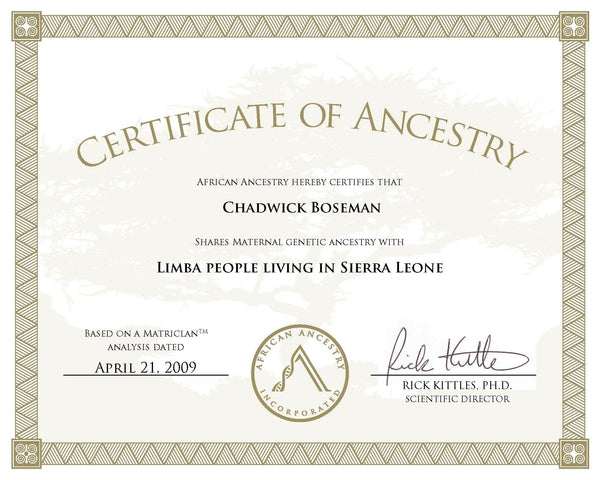 Pre-Ordered Printed Certificate