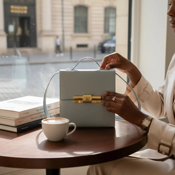 THE NINA CIGAR BOX BAG thebagicon