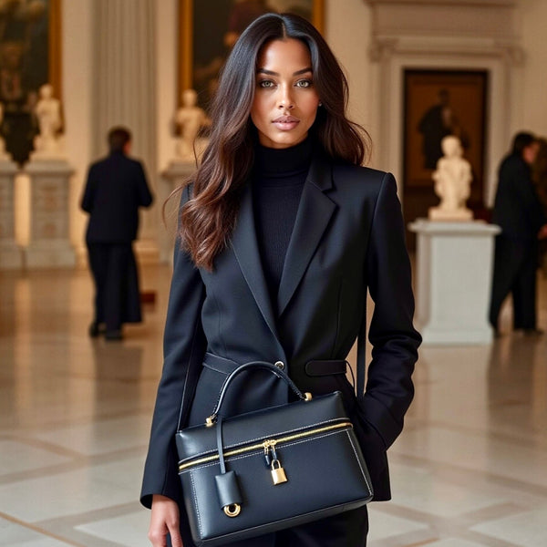 The Zelma Leather Bauletto Bag