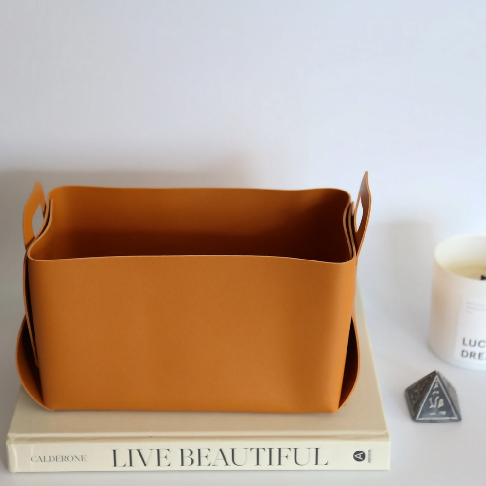 vegan-leather-storage-basket-tan-eco-friendly-1