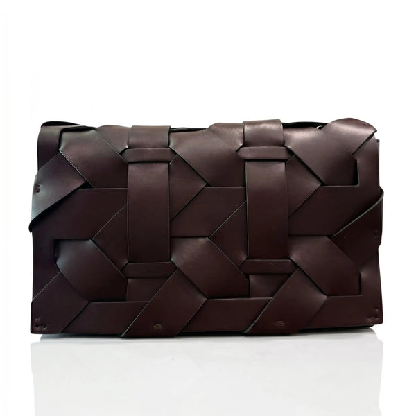THE ZENOBIA WOVEN CLUTCH thebagicon