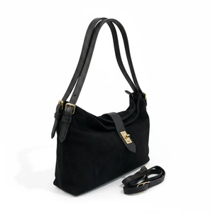 THE CLARA SUEDE SLOUCH BAG thebagicon