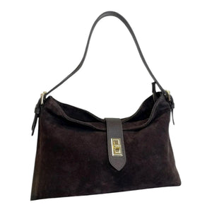 THE CLARA SUEDE SLOUCH BAG thebagicon