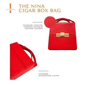 THE NINA CIGAR BOX BAG thebagicon
