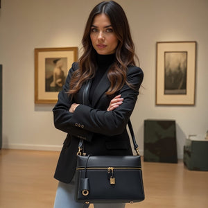 The Zelma Leather Bauletto Bag