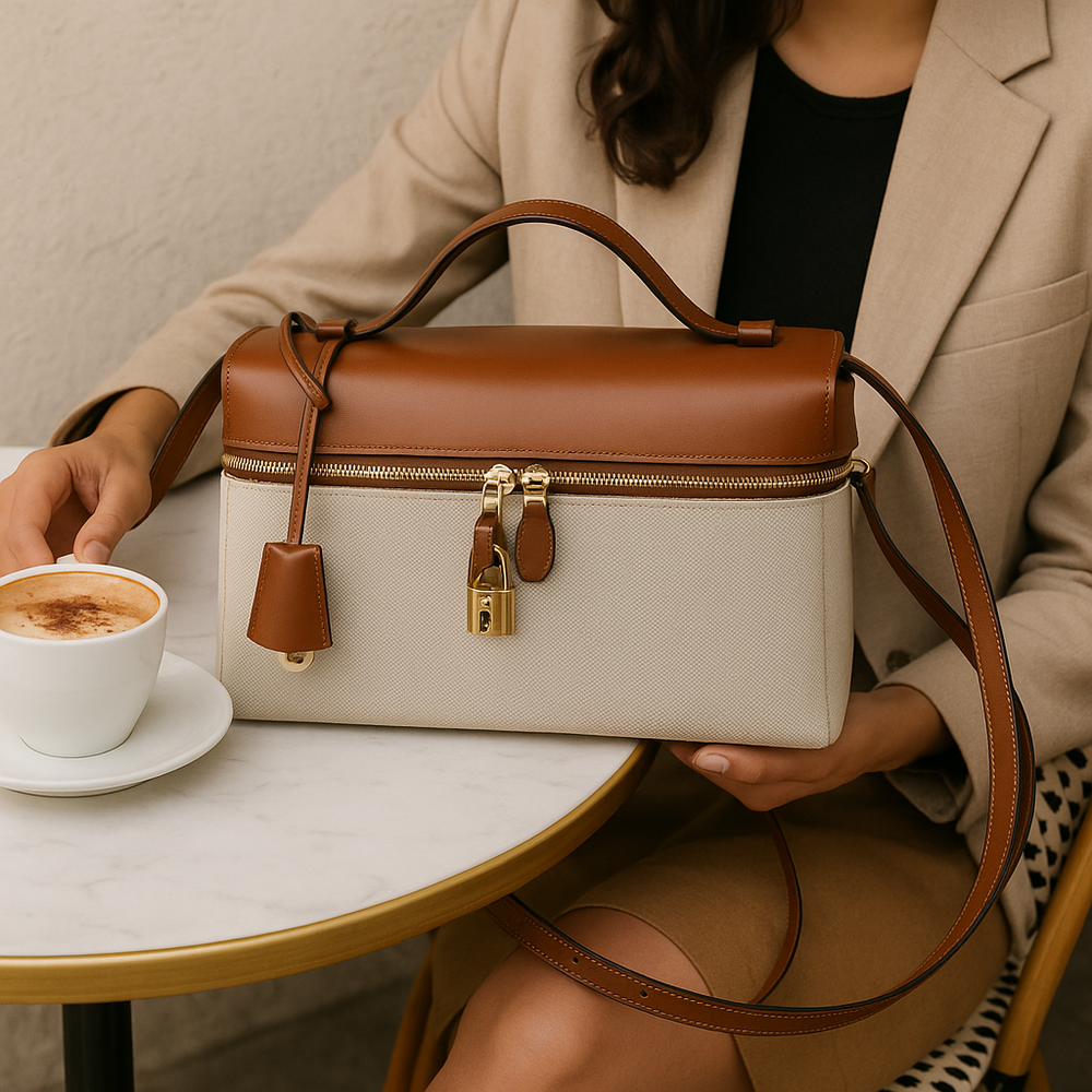 The Zelma Leather Bauletto Bag