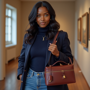 The Zelma Leather Bauletto Bag