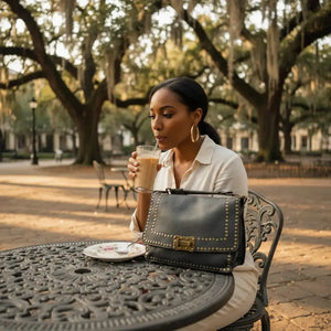 THE MAGGIE VINTAGE LEATHER SHOULDER BAG thebagicon