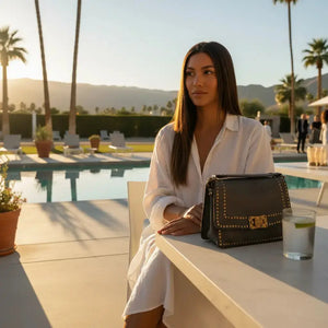 THE MAGGIE VINTAGE LEATHER SHOULDER BAG thebagicon