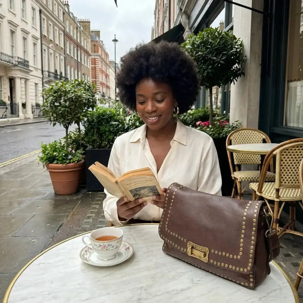 THE MAGGIE VINTAGE LEATHER SHOULDER BAG thebagicon