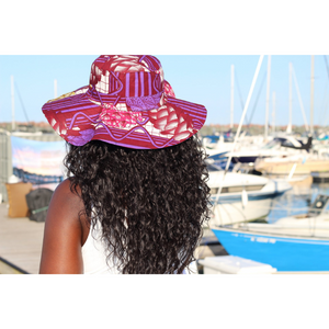 SUNSETTA™ Love Garden Wide-Brim Sun Hats by KENDI AMANI - KENDI AMANI