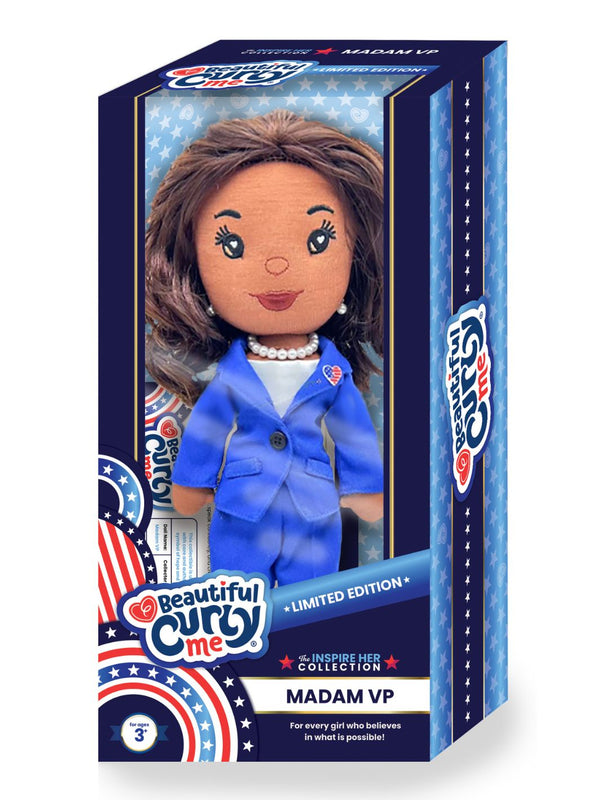 Madam VP 14-Inch Leadership Collectible Black Plush Doll