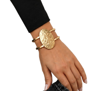 Thabiti Handmade Hammered Brass Cuff – Timeless Statement Bracelet of Strength and Elegance