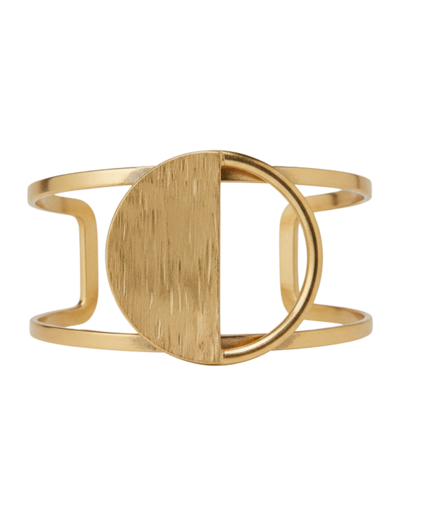 Mwezi Cuff – Handmade Brass Cuff