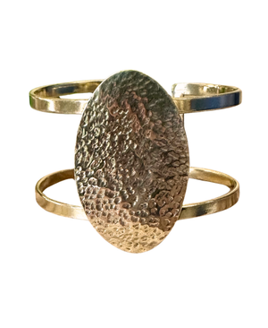 Thabiti Handmade Hammered Brass Cuff – Timeless Statement Bracelet of Strength and Elegance