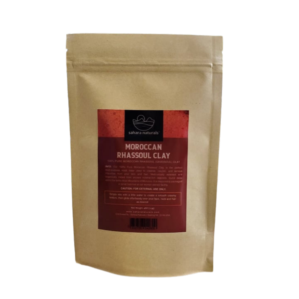100% Pure Moroccan Rhassoul Clay – Detoxifying Face Mask, Hair & Skin Treatment