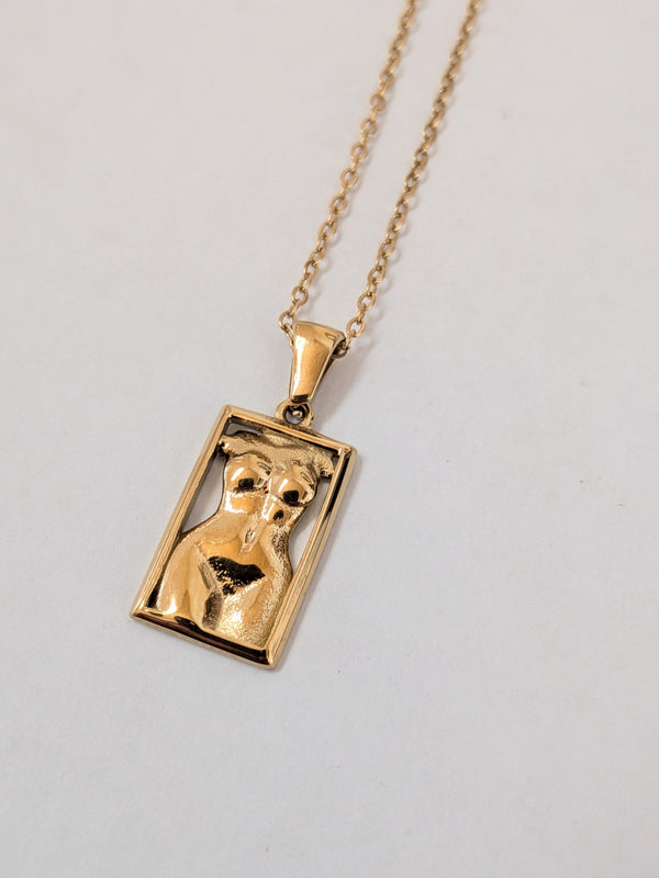 Sacred Feminine Pendant & Hoop Set